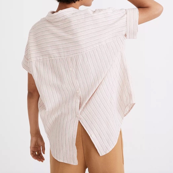 NWT Madewell Courier Button-Back Shirt - Picture 3 of 9